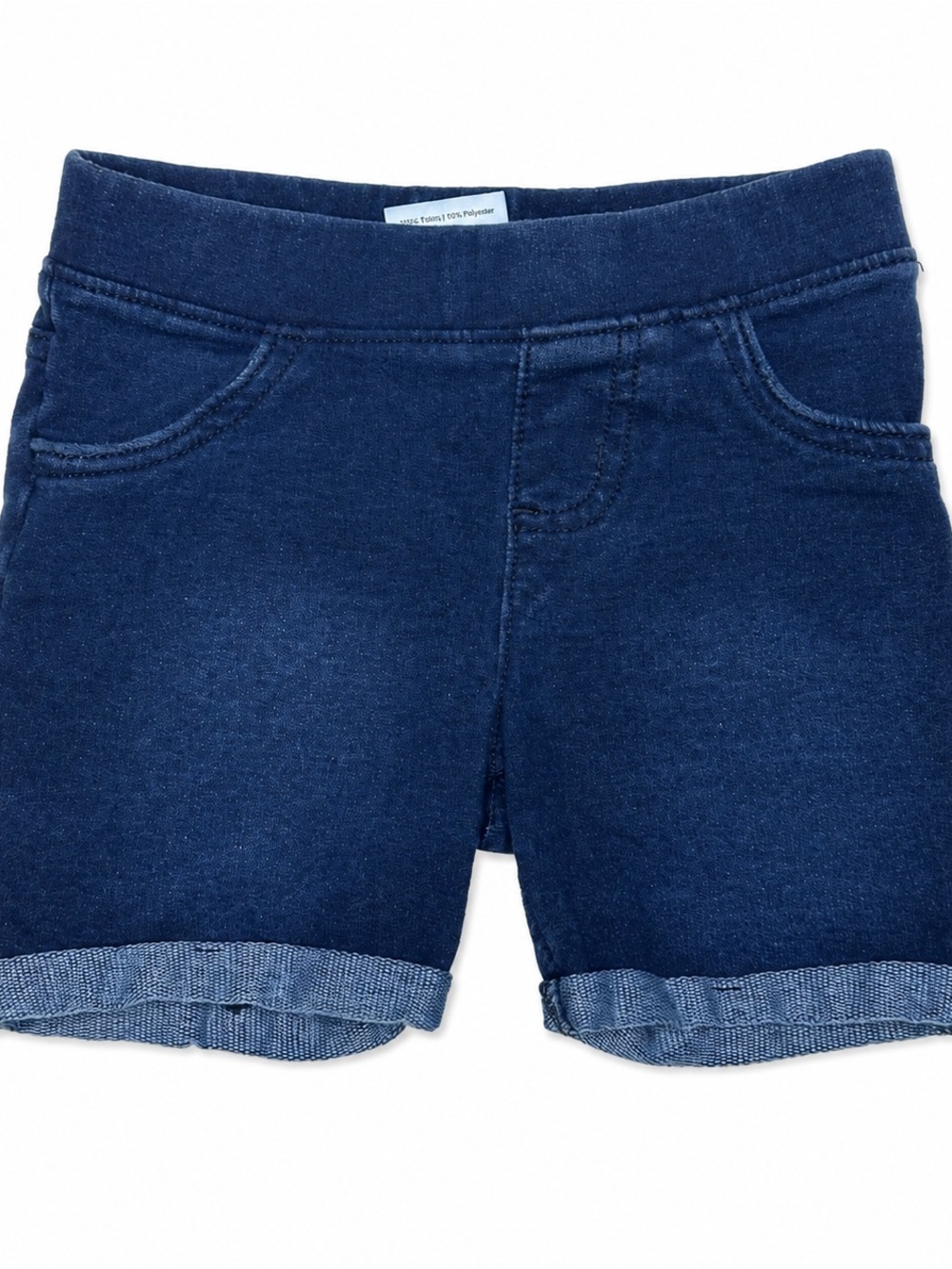 jumping beans Navy Denim-Look Knit Shorts